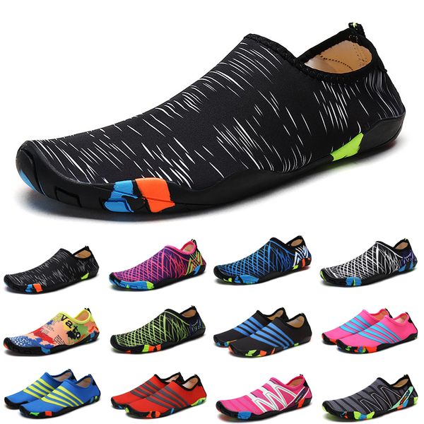 

sandals elastic quick dry aqua shoes plus size nonslip black red white blue sneakers women men water shoes breathable footwear light surfing