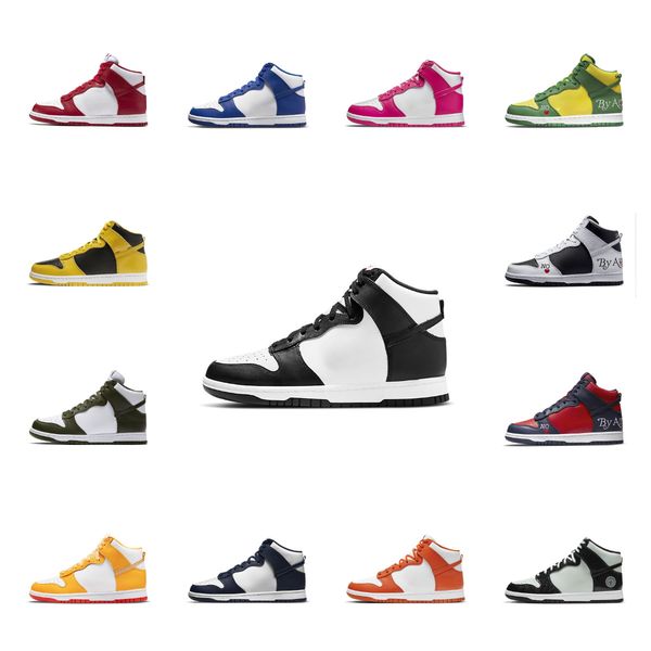 

running shoes panda sb mens sneakers triple pink grey fog syracuse team green university blue walking jogging otdoors dunked high sports tra
