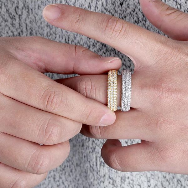 

with side stones 925 silver engagement rings hematite wedding sets hip hop designer jewelry men zircon love ring iced out charms vintage
