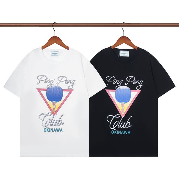 

cotton casablanca t shirt luxury men's tees wear summer round neck sweat absorbing short sleeves outdoor breathable cotton t shirt s-xx, White;black