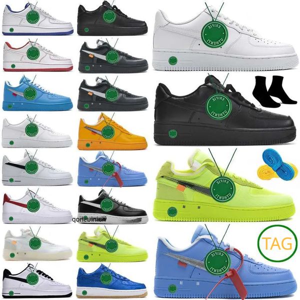 

2023 men women air''forces 1 shadow shoes triple black skeleton red running shoe wheat utility whtie x mca platform sneakers metal