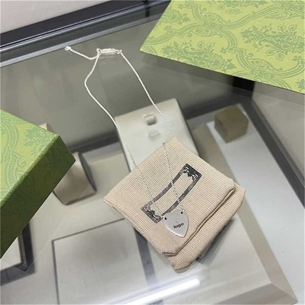 

2023 designer new fashion jewelry kmx. gujia 925 silver carved heart pendant adjustable couple necklace love sweater chain