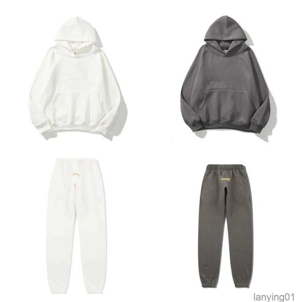 

es designer warm hooded hoodies sweater men's women's fashion hip hop pullover sweatshirt loose hoodie couple pants setv99f77qbq3t, Black
