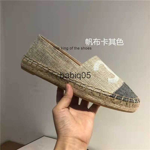 

small fragrant straw woven fisherman's shoes women's thick soles one-footed round toe flat bottomed loafers casual shallow t230213, Black