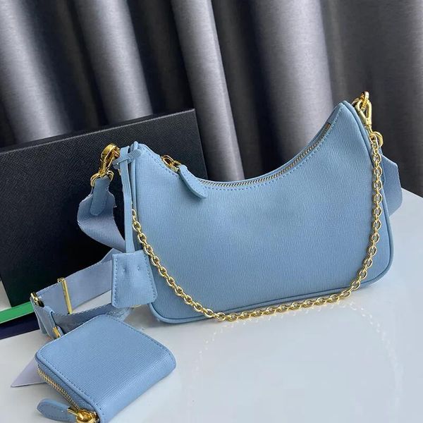 

7a sale 3 piece womens luxurys designers bags handbags cleo hobo purses nylon chain lady handbag crossbody shoulder wholesale totes fashion