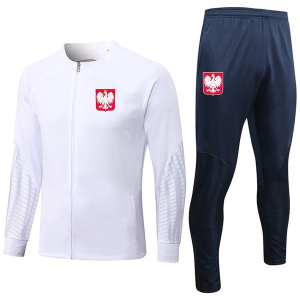 

2023 polands soccer mens tracksuits sportswear sets sports casual sweatershirts sweatpants jackets pants football training suits kits size s, Gray