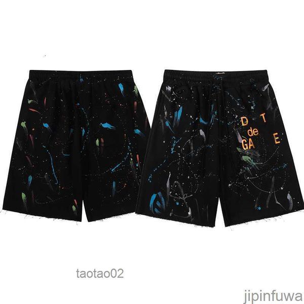 

mens shorts galleryse depts short pants men women designer colorful ink-jet hand-painted casual shirt luxurys clothing galleryes streetw9nr, White;black
