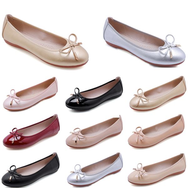 

single shoes women new large women's shoes chicken rolls shoes doudou shoes women 00024, Black
