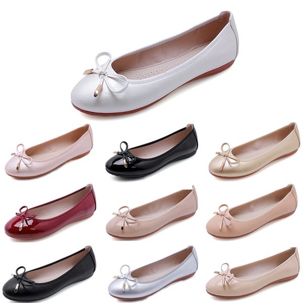 

single shoes women new large women's shoes chicken rolls shoes doudou shoes women 047, Black