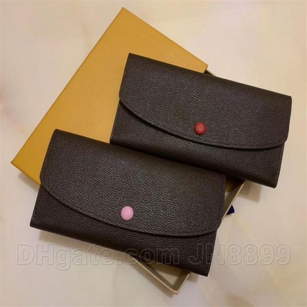 

new womens wallets ladies purses single zipper pocket fashion lady leather wallet credit card holder mens wallets with bo247w, Red;black