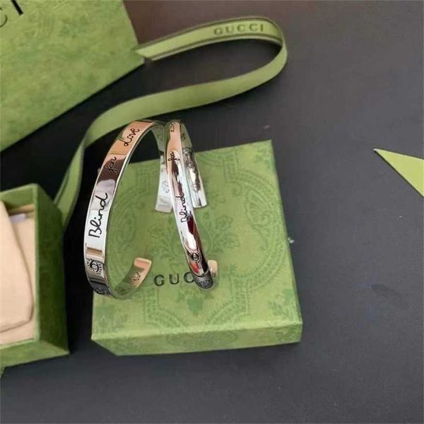 

2023 designer new jewelry original double love fearless classic blindforlove fairy flower and bird lovers bracelet, Black