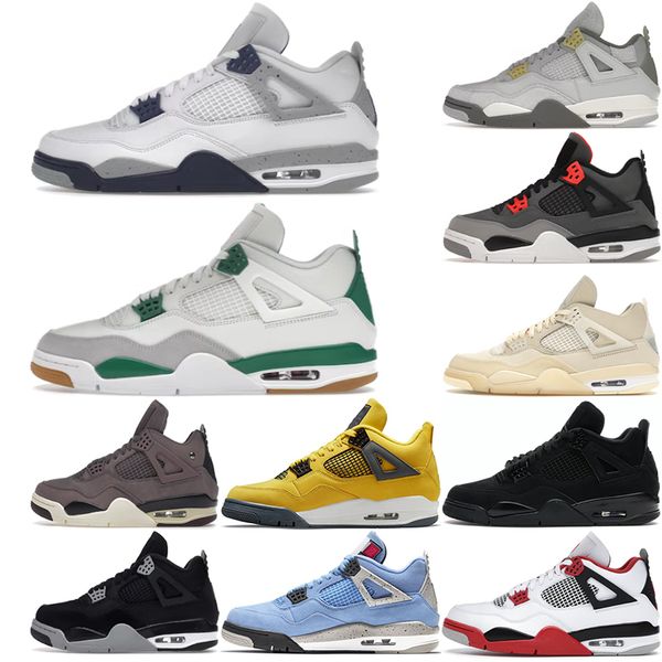 

dhgate military black jumpman 4 basketball shoes for men women black cat 4s basketball sneaker white oreo outdoor j4 sneakers breathable pla