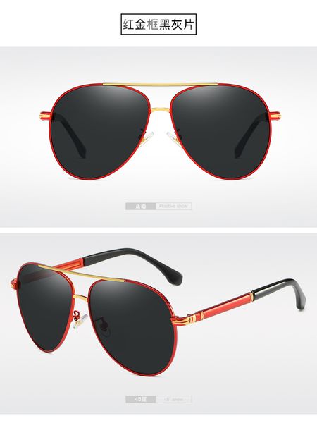 

new police polarized sunglasses men's glasses women polarized driving sunglasses driver driving cross border toad mirror outdoor p8738, White;black