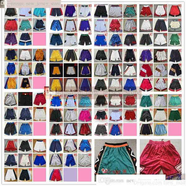 

2021 news mens stitched basketball shorts wholesale men white black blue green red purple yellow short size s m  xl xxl
