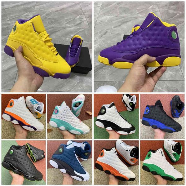 

new jumpman 13 13s flint basketball shoes 11 11s mens womens lucky green soar playground lakers sports sneakers trainers size 36 -235v