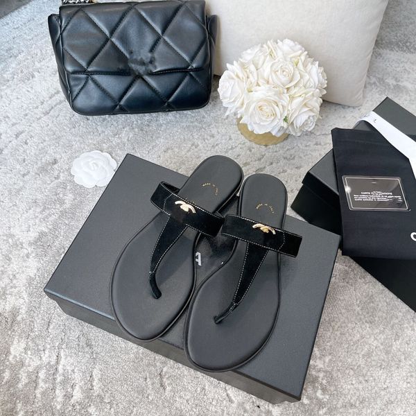 

cowhide summer thick soled sandals women's designer leather comfort outdoor sandbeach rubber fashion leisure slippers imwx, Black