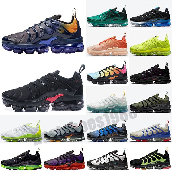 

mens shoe sneakers tn plus betrue black green hyper violet bumblebee midnight navy cargo khaki gold breathable casual shoes size 5.5-11