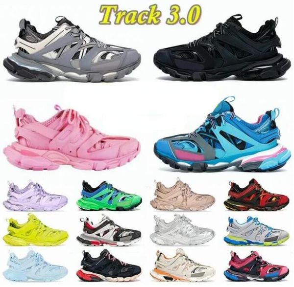 

track designer 3.0 sneakers triple platform trainer shoes men women leather sneaker white black green blue nylon printed shoe 35-46