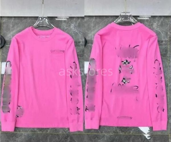 

classic quality autumn winter heart ch long sleeve t-shirt luxury chromes fashion sweatshirts designer womens horseshoe pullover cross print, Black