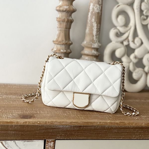 

designer flap bags luxury shoulder bag 18cm 1:1 quality sheepskin crossbody bag with box mc213