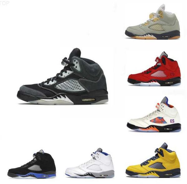 

jumpman 5 5s men basketball shoes unc green bean concord easter raging red aqua racer blue moonlight oreo anthracite mens trainers sport sne