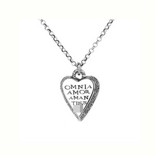 

2023 designer new jewelry s925 sterling silver love necklace double chaoren rattan heart pendant necklace ins the same style for lovers