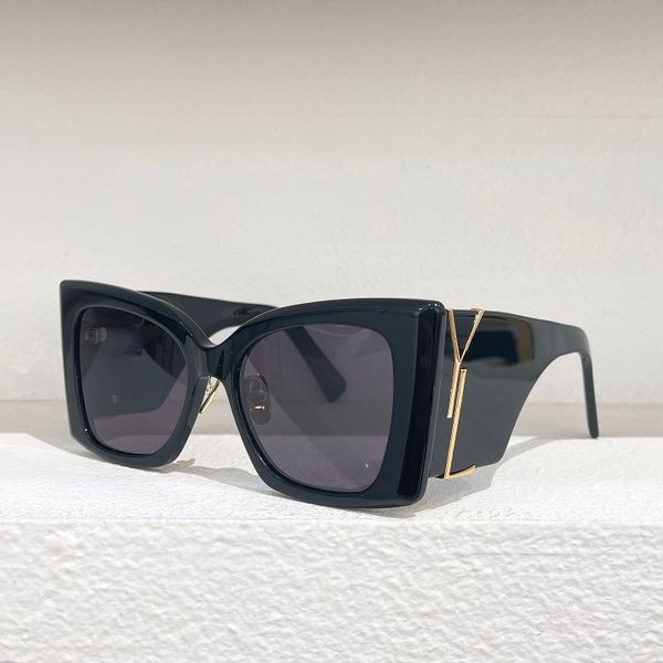 

fashion personality trend plate frame cat eye sunglasses women's men's black, White;black