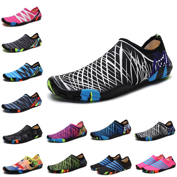 

sandals beach water shoes men summer swimming red orange green blue pink black purple outdoor man women slippers quick dry aqua flats yoga s