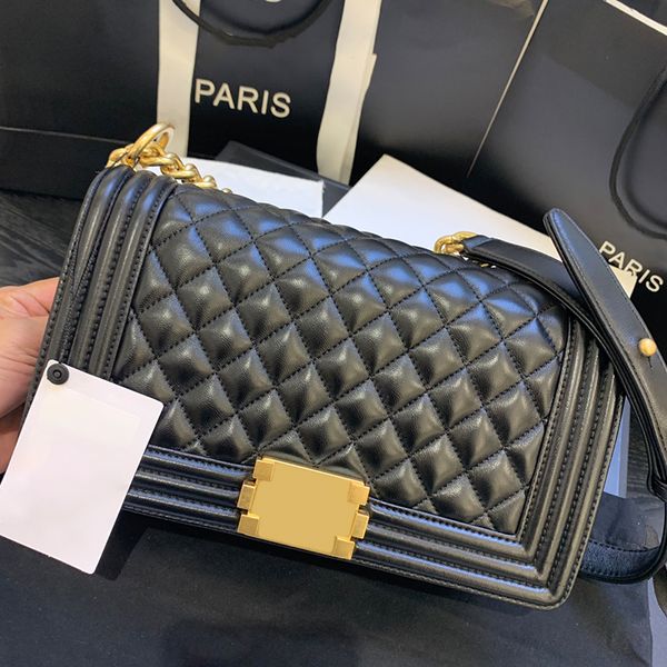 

designer flap bag sheepskin chain bag 25cm delicate knockoff bag with box yc269