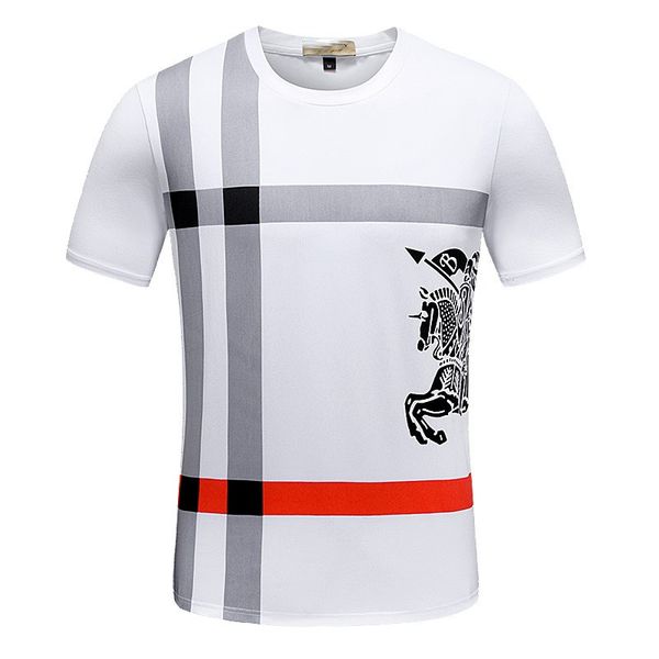 

men's t-shirts designer brand t-shirt summer casual cotton classic pattern short sleeve cotton t-shirt men's t-shirt m-xxxl #57, White;black