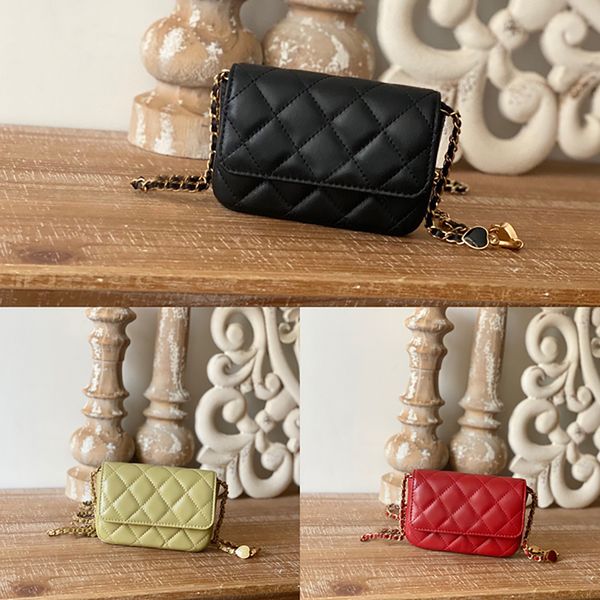 

designer mini flap bags luxury shoulder bag 12.5cm 1:1 quality sheepskin crossbody bag with box mc209