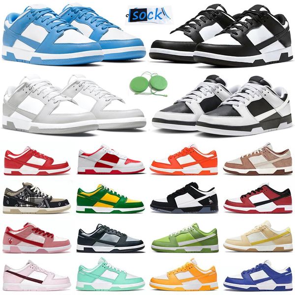 

2023 men women shoes sneaker panda white black unc blue grey fog cherry ucla syracuse candy vintage green sail triple pink platform mens tra