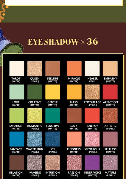 

eye shadow powder women fashion 36 colors matte make up palette shimmer pearlescent rainbow holy grail palette