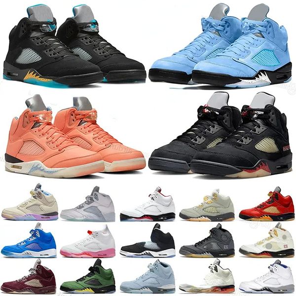 

jumpman 5 retro basketball shoes men aqua unc 5s green bean dark concord racer blue raging bull red suede jade horizon sail what the easter