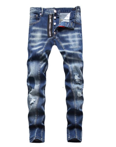 

mens jeans stretch skinny denim street slim fit quality classic blue pants size 2842 230317