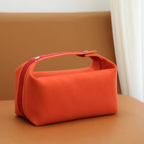 

7a new canvas women's bag handmade waxed line designer splice classic simple lunch box wash portable fashion leisure brand multicolor w