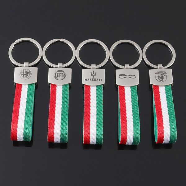 

100 pcs /lot key ring fit for abarth fiat 500 keyring keyfob keychain