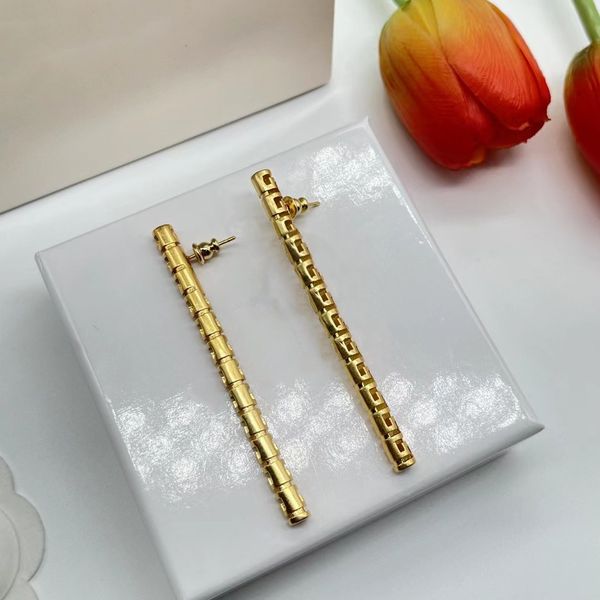 

like a charm new asymmetrical stick head earrings gold, Golden