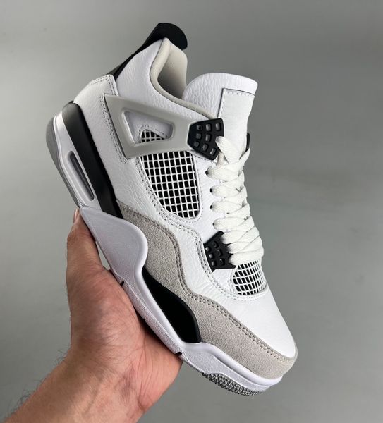 

woman basketball shoes jumpman 4 4s sneaker military black cat fire red red thunder sail white oreo pure money dark mocha shoes