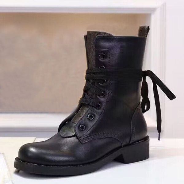 

autumn winter knight boots woman shoes zipper designer boot soft cowhide lady platform lace up casual shoe leather fashion high women shoes, Black