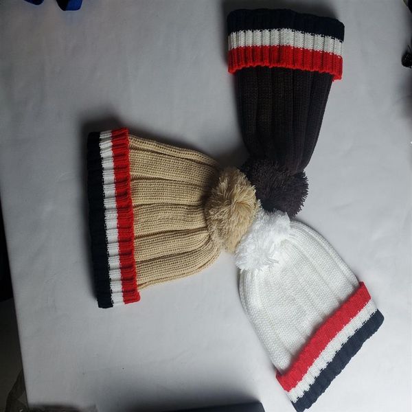 

men beanie luxury knitted hat gorros bonnet pom-pom knit hats classical sports skull caps women casual outdoor goose b309m, Blue;gray