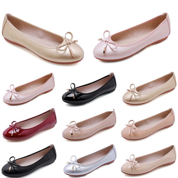 

single shoes women new large women's shoes chicken rolls shoes doudou shoes women 013, Black