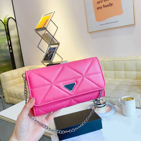 

2023 summer new fashion chain small square bag leisure fashion ringer diagonal span shoulder bag high-quality portable clutch bag 031923h