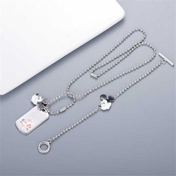 

2023 designer new jewelry same double limited edition bracelet necklace straight jewelry, Black