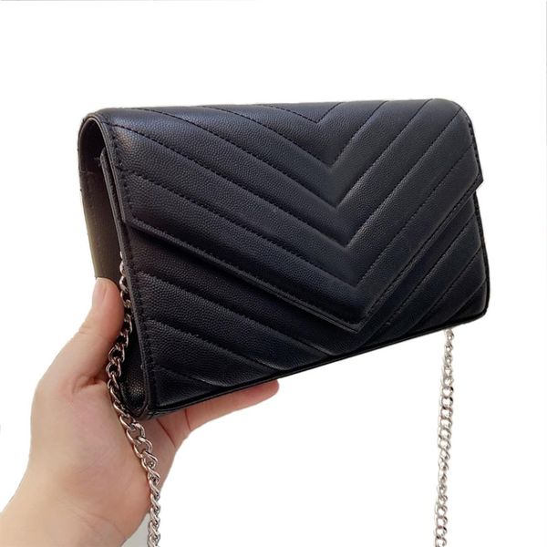 

designer evening bag gold and silver chain handbag women shoulder bags wallet crossbody with card clip slot clutch po235d