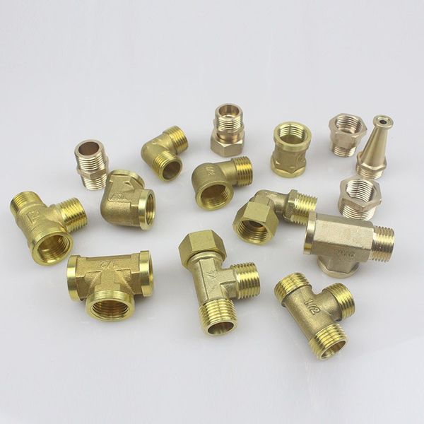 

water heating internal and external interface faucet 1/2 inch on wire direct conversion head elbow tee pipe copper loose fittings