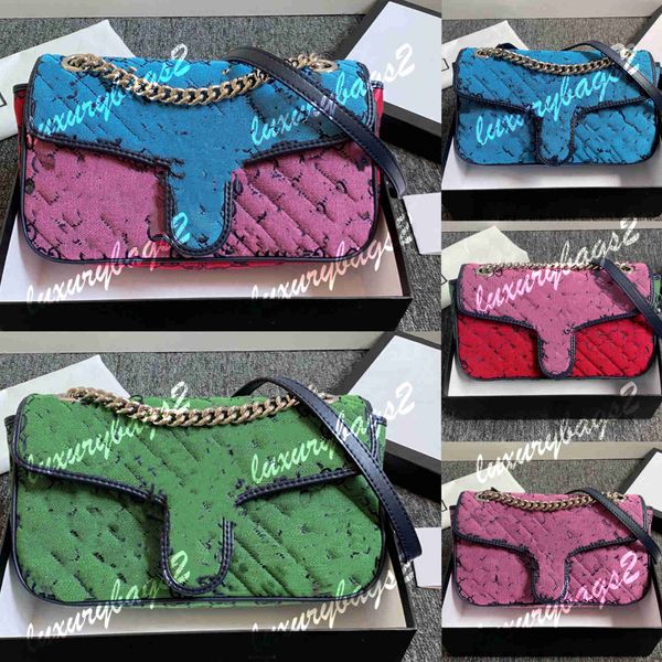 

marmont multicolor chain bag tote bags 5 colors handbag 26cm shoulder bag 443497 mini tote