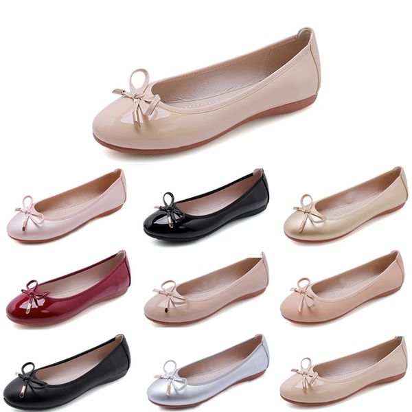 

single shoes women new large women's shoes chicken rolls shoes doudou shoes women 00048, Black