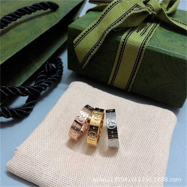 

2023 designer new fashion jewelry tiktok double skeleton ring, fashion, all match, men and women, voice, net, live broadcast., Silver