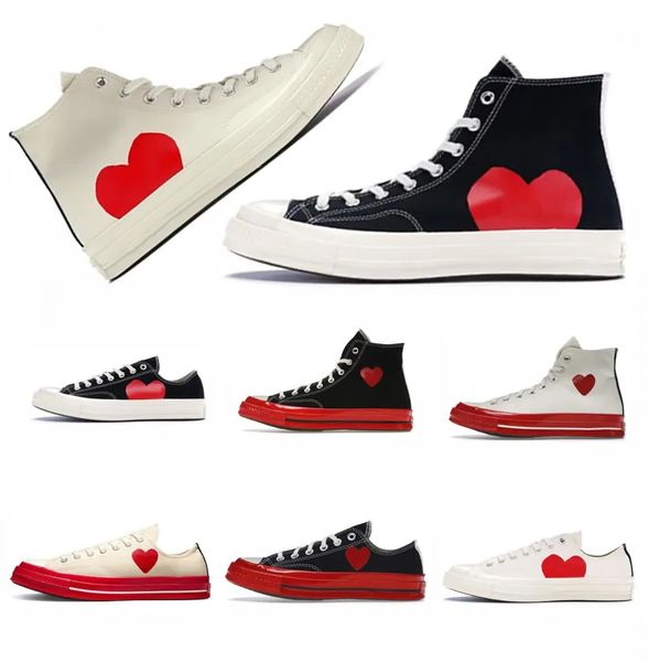 

2022 2023 white shoes men womens 1970s canvas shoes star sneaker chuck 70 chucks 1970s big eyes red heart shape platform jointly name sneake